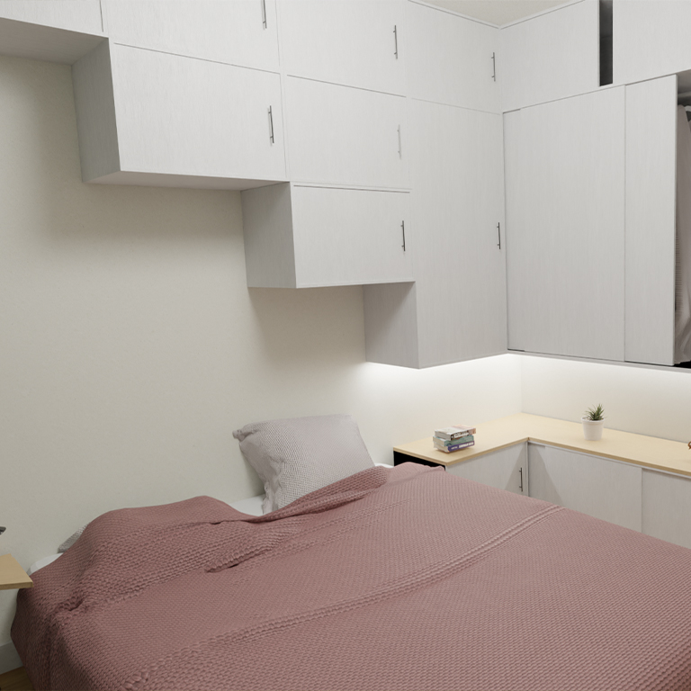 Aménagement d'une chambre sur mesure.